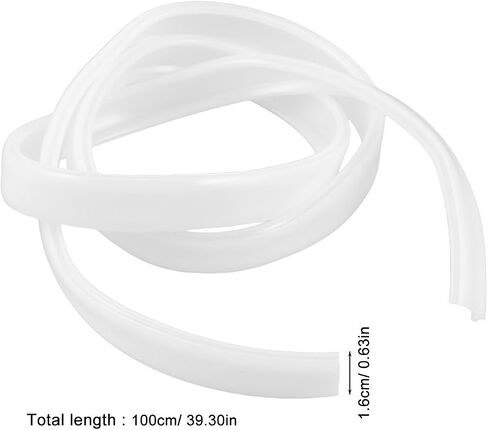 Curved LED Strip Diffuser Channel White Pvc Cover 39.3 Inch Bendable in Kuwait