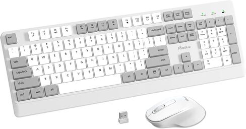 Wireless Keyboard and Mouse Combo Quiet for PC, Laptop and Mac in Kuwait