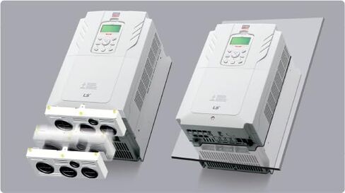 LS Electric LSLV0750H100-4COFD H100 Series Plus Variable Frequency Drive (VFD) | 75 kW (100 HP) | 480 V Three-Phase Input | Intelligent AC Inverter for HVAC, Fans & Water Systems | 2-Year Warranty in Kuwait