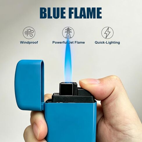 4 Pack Mini Lighter Refillable Butane Lighters, Reliable and Safe Pocket Lighters for Candle Camping Fireplace Party BBQ Grill, Assorted Colors (Fuel Not Included) in Kuwait