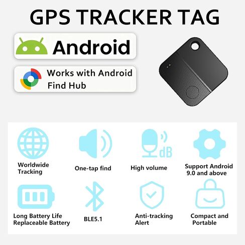 Cat Tracker, Works with Android, No Monthly fee,Pet Tracking Tag for Cats Lightweight, Cat GPS Tracker for Indoor & Outdoor Cats in Kuwait