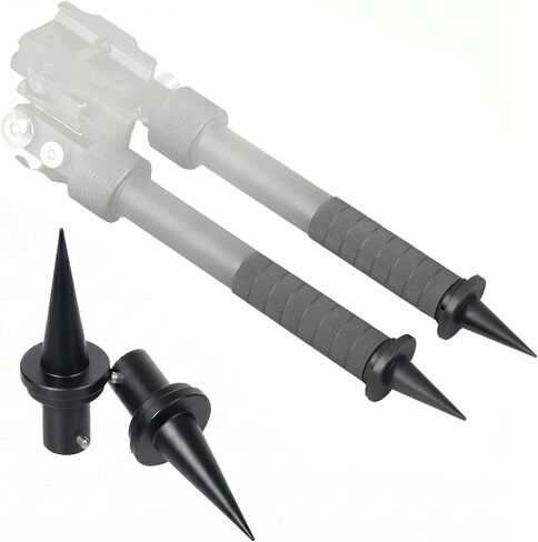 2-Pack Heavy Duty Bipod Extension Spike Feet Replacement in Kuwait