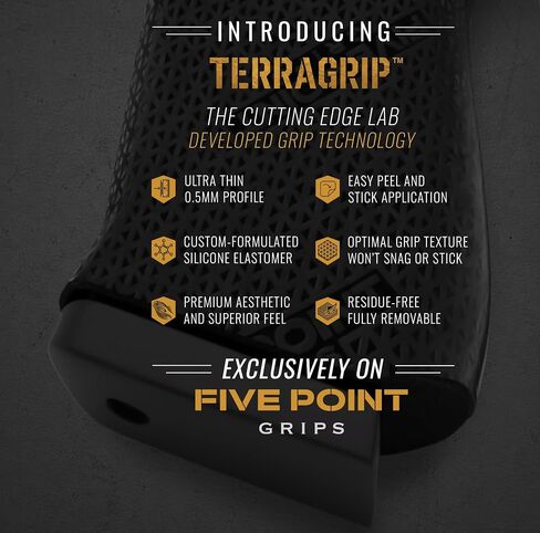Glock 43x Grip, Glock 48, Cutting Edge Lab-Developed Silicone, Easy Peel-and-Stick Install, Ultra-Thin 0.5mm, The Next Evolution in Grip Technology. in Kuwait