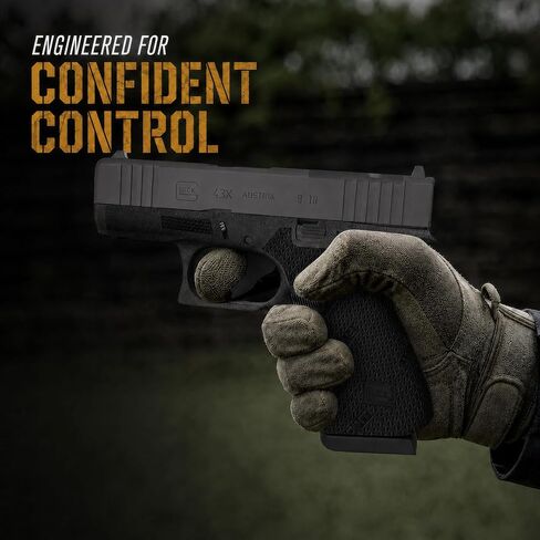 Glock 43x Grip, Glock 48, Cutting Edge Lab-Developed Silicone, Easy Peel-and-Stick Install, Ultra-Thin 0.5mm, The Next Evolution in Grip Technology. in Kuwait