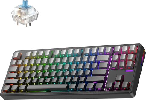 Linky 87 Hot Swappable Custom Linear Switches Wireless Mechanical Keyboard in Kuwait