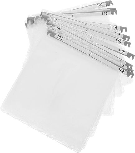 Generic 12pcs Non-Woven Disc Sleeves CD DVD Storage Bags with Protective Scratch-Resistant Design, Simple White Organizer for Home and Travel Use in Kuwait