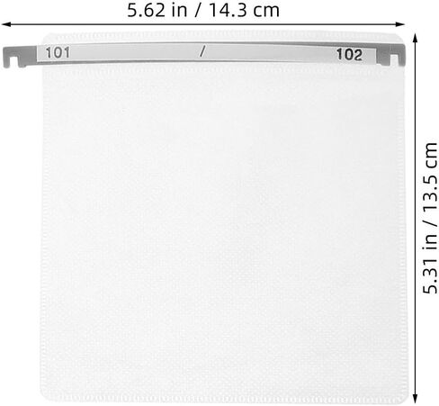 Generic 12pcs Non-Woven Disc Sleeves CD DVD Storage Bags with Protective Scratch-Resistant Design, Simple White Organizer for Home and Travel Use in Kuwait