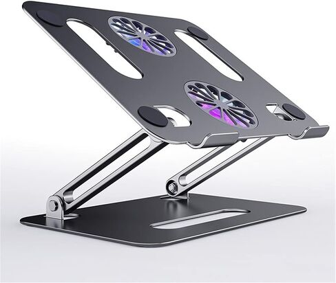 Foldable Laptop Cooling Stand Desk Fan Adjustable Base Aluminum for in Kuwait