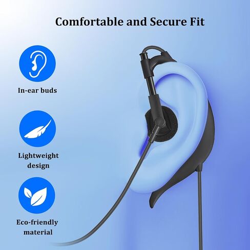 Wired USB Earbuds with Boom Mic for PC Mac Laptop Computer in Saudi Arabia