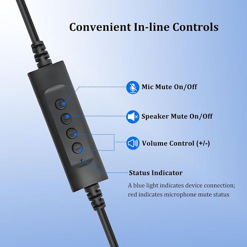Wired USB Earbuds with Boom Mic for PC Mac Laptop Computer in Saudi Arabia