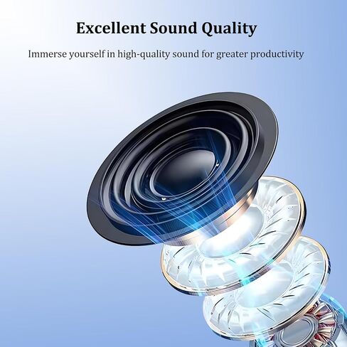 Wired USB Earbuds with Boom Mic for PC Mac Laptop Computer in Saudi Arabia