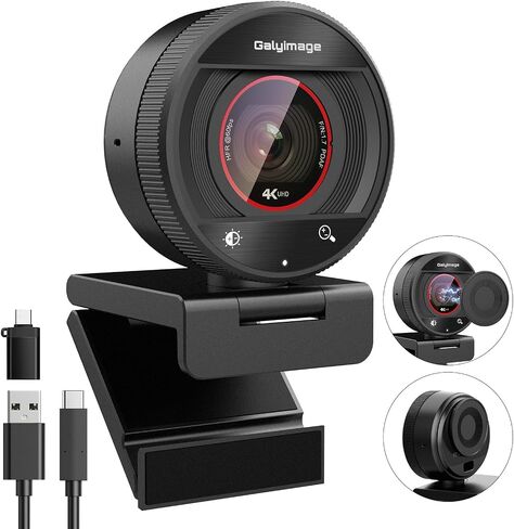 2K AI Webcam USB 3.0 with HDR 8X Digital Zoom & Microphone for PC in Saudi Arabia