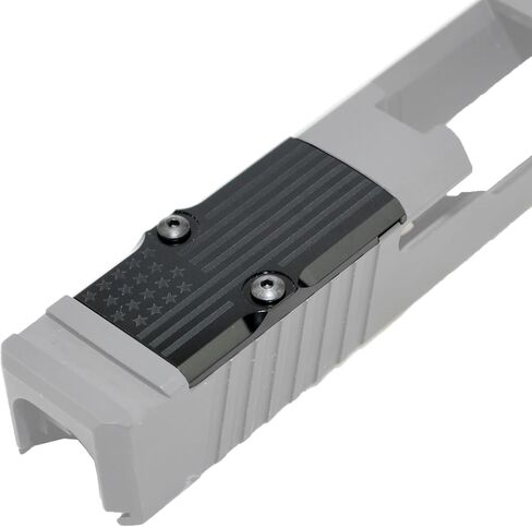 TB Accessories Black Anodized Aluminum RMR Cover Plate Compatible with Glock 17 19 26 Cut Slides (StarFlag-Laser) in Saudi Arabia