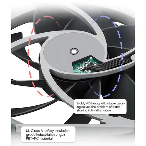 8010 8CM Chassis Fan PWM Intelligent for Computer Water Cooling Chassis Cooler Hydraulic Bearing in Saudi Arabia