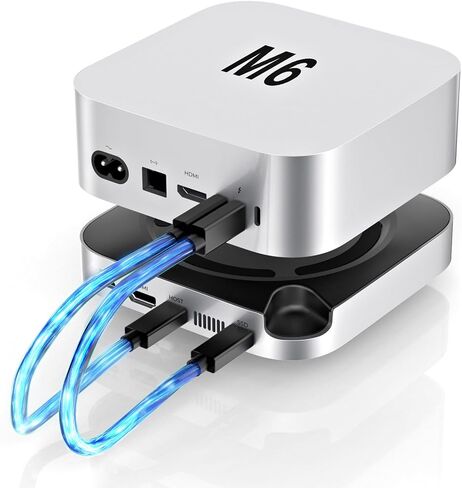 Mac mini M6, M5 Pro, M4 Dock Station, Dual Ports with NVMe SSD Enclosure in Saudi Arabia