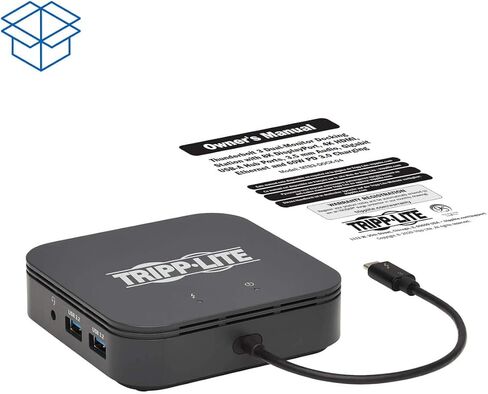 Tripp Lite Thunderbolt 3 Dock Dual Display 8k DP 4k HDMI USB-A Hub Gbe (MTB3-DOCK-04) in Saudi Arabia