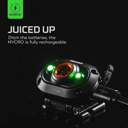 NEBO MYCRO 400 Rechargeable Headlamp | 400 Lumens, 6 Light Modes, Water Resistant, Detachable Hat Clip, Super Bright Head Lamp for Camping & Hiking, Includes Micro USB Charging Cable in Kuwait