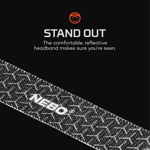 NEBO MYCRO 400 Rechargeable Headlamp | 400 Lumens, 6 Light Modes, Water Resistant, Detachable Hat Clip, Super Bright Head Lamp for Camping & Hiking, Includes Micro USB Charging Cable in Kuwait
