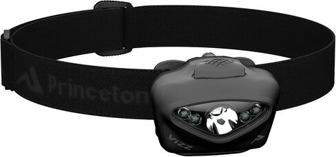 Princeton Tec Vizz Tactical LED Headlamp – 550 Lumen, IPX7 Waterproof, RGB and IR LEDs Regulated Output, 66-Hour Runtime, Lightweight 92 g, Designed for Tactical Applications, Black in Kuwait