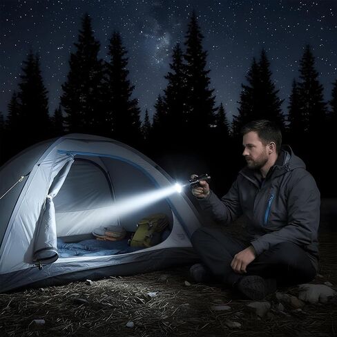 LED Flashlight Small Handheld Flashlights: 3 Modes Small Flashlight, Zoomable Portable Handheld Flash Light for Home Emergency Camping Outdoor (Battery not Included) in Kuwait