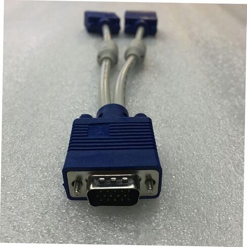 Uonlytech Vga Splitter Cable Male to Dual Female Adapter 2Pcs for Monitor in Kuwait