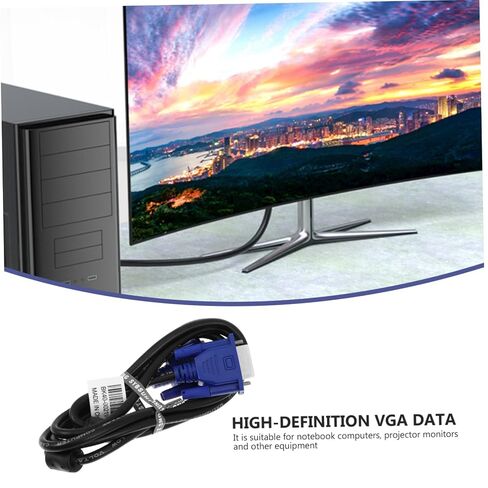 Gatuida Copper Vga Data Cable 2Pcs for Computer Monitor and Laptop Use in Kuwait