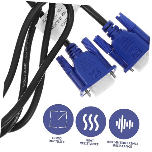 Gatuida Copper Vga Data Cable 2Pcs for Computer Monitor and Laptop Use in Kuwait