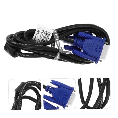 VILLCASE 2pcs Sturdy Copper Vga Cable for Monitor and Projector Connection in Kuwait