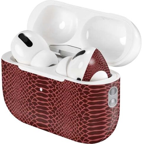 Skinit Decal Audio Skin Compatible with Apple AirPods Pro (2rd Gen, 2022) - Skinit Originally Designed Marsala Snake Skin Design in Kuwait