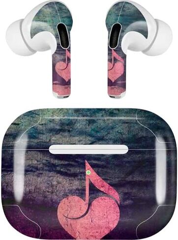 Skinit Decal Audio Skin Compatible with Apple AirPods Pro (2rd Gen, 2022) - Skinit Originally Designed Rustic Musical Heart Design in Kuwait