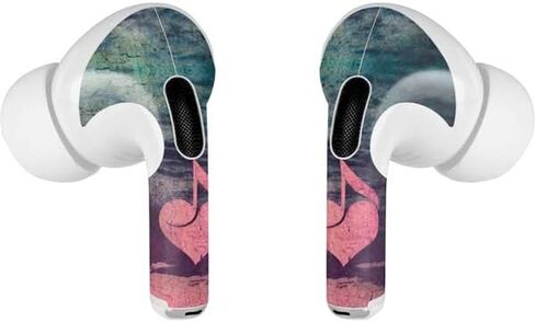 Skinit Decal Audio Skin Compatible with Apple AirPods Pro (2rd Gen, 2022) - Skinit Originally Designed Rustic Musical Heart Design in Kuwait