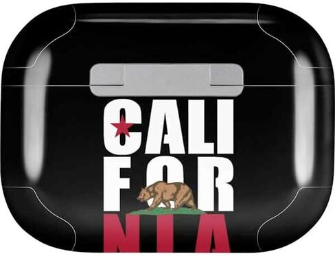 Skinit Decal Audio Skin Compatible with Apple AirPods Pro (2rd Gen, 2022) - Skinit Originally Designed California Black Block Design in Kuwait