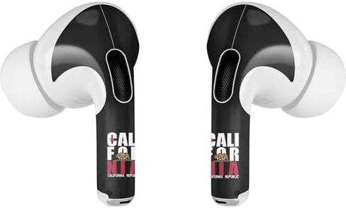 Skinit Decal Audio Skin Compatible with Apple AirPods Pro (2rd Gen, 2022) - Skinit Originally Designed California Black Block Design in Kuwait