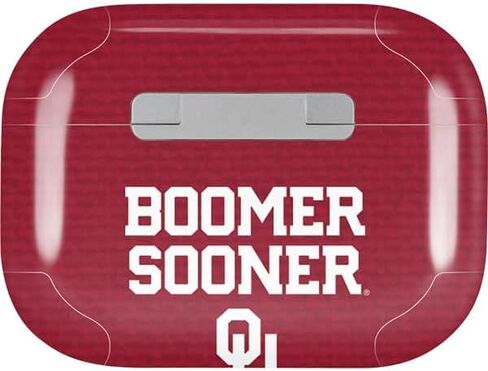 Skinit Decal Audio Skin Compatible with AirPods Pro 2nd Gen - Officially Licensed University of Oklahoma Boomer Sooner Design in Kuwait