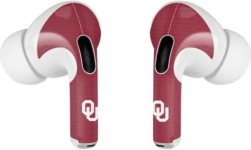 Skinit Decal Audio Skin Compatible with AirPods Pro 2nd Gen - Officially Licensed University of Oklahoma Boomer Sooner Design in Kuwait
