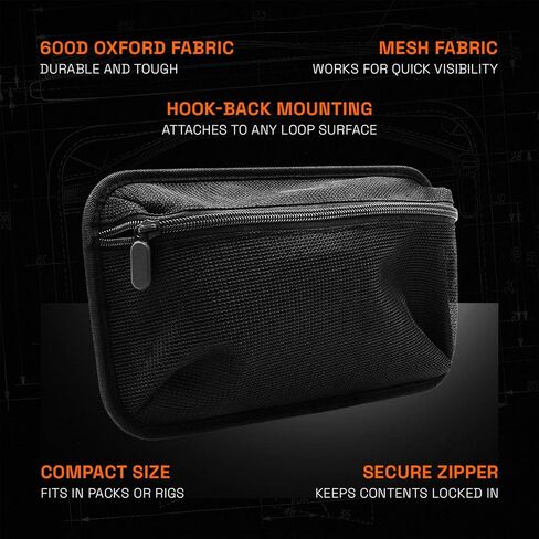 GRITR Hook-Backed Admin Pouch - Mesh Panel EDC Organizer in Kuwait