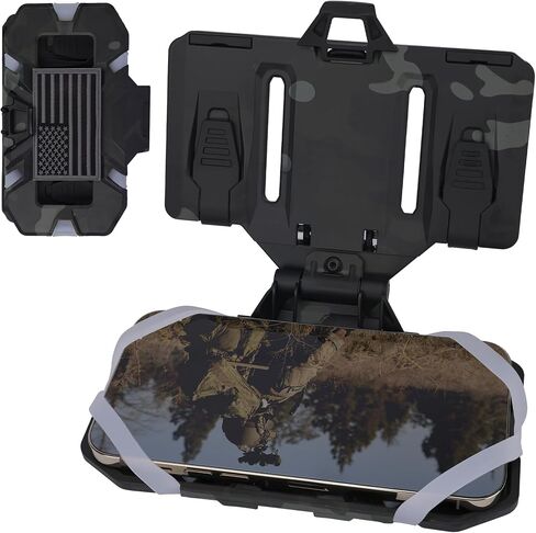Tactical MOLLE Phone Holder, Plate Carrier Phone Mount for Screen Size 4.7"-6.7", Compatible with Tactical Vest & Chest Rig in Kuwait