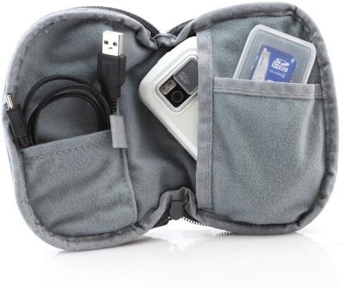 USA Gear FlexARMOR Small Multi-Purpose Travel Pouch with Heavy-Duty Zipper, Storage Pockets and Weather-Resistant Neoprene - Perfect to Use as a Jewelry Bag, Wallet, Electronic Accessory Case and More in Kuwait