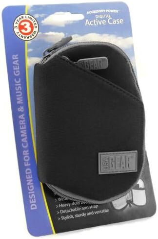 USA Gear FlexARMOR Small Multi-Purpose Travel Pouch with Heavy-Duty Zipper, Storage Pockets and Weather-Resistant Neoprene - Perfect to Use as a Jewelry Bag, Wallet, Electronic Accessory Case and More in Kuwait