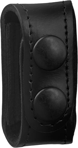 Shield Wallets Compact Holder for AA Mini Mag Flashlight, Open Top & Bottom Leather Holster with Snap Back Belt Slide, Fits Belts up to 1.75 Inch, Durable Duty Gear Accessory, Made in USA in Kuwait