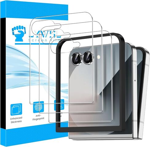 LYWHL 3 Pack for Samsung Galaxy Z Flip 7 Tempered Glass Screen Protector in Kuwait