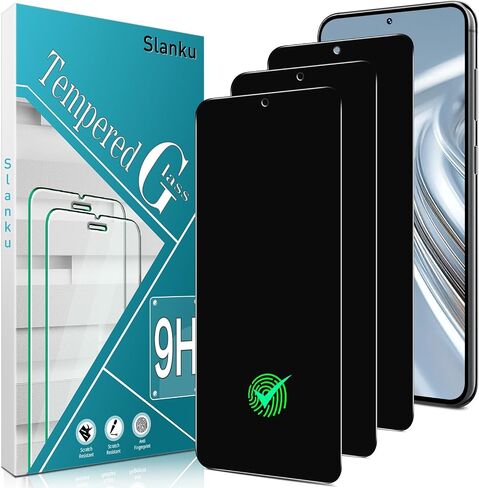 Slanku [3 Pack Privacy Screen Protector for Samsung Galaxy S22 Plus Tempered Glass Film, Anti-Spy, Case Friendly, 9H Hardness in Kuwait