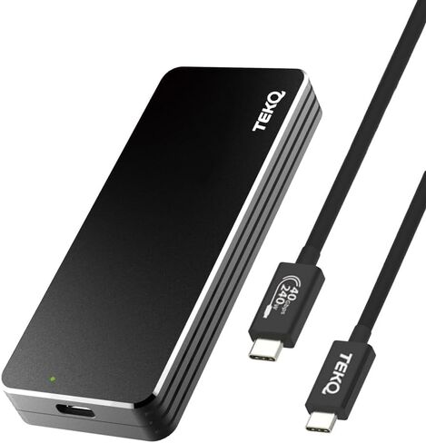 USB4 NVMe SSD Enclosure with Cooling Fan, 40Gbps M.2 Case (Black) in Kuwait