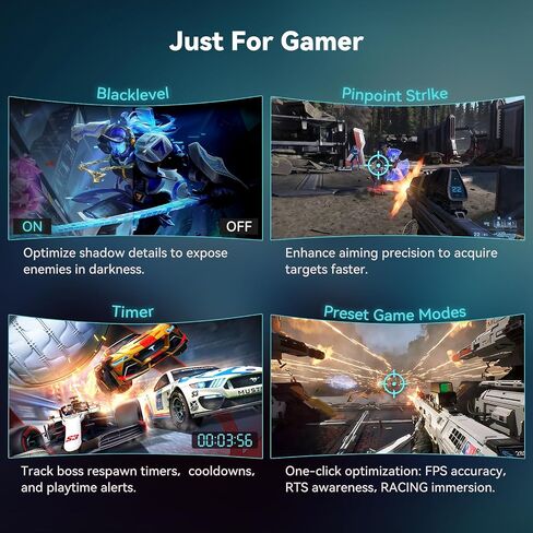 Raywego 34 Inch Curved Ultrawide Gaming Monitor, UWQHD 165Hz, 1500R in Kuwait