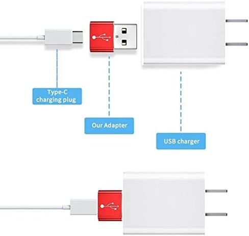BoxWave Adapter Compatible with Canon EOS R5 - USB-A to C PortChanger (5-Pack), Type-C OTG Convert Charging Data Adapter - Metallic Silver in Kuwait
