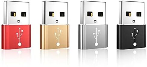 BoxWave Adapter Compatible with Canon EOS R5 - USB-A to C PortChanger (5-Pack), Type-C OTG Convert Charging Data Adapter - Metallic Silver in Kuwait