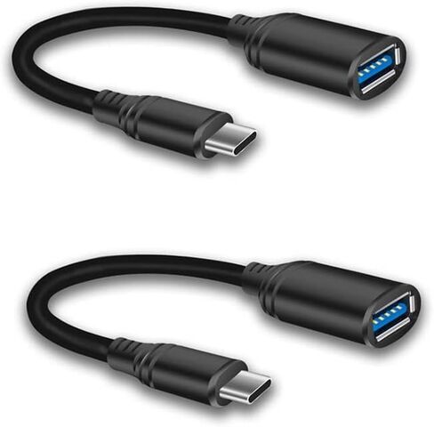 IFLASH [2 Pack] USB C to USB A 3.0 Adapter, USB Type C to USB Adapter HUB Compatible with/for MacBook Pro/Air 2020/2018, iPad Pro 2020, Galaxy S20 S20+, Google Pixel & More in Kuwait
