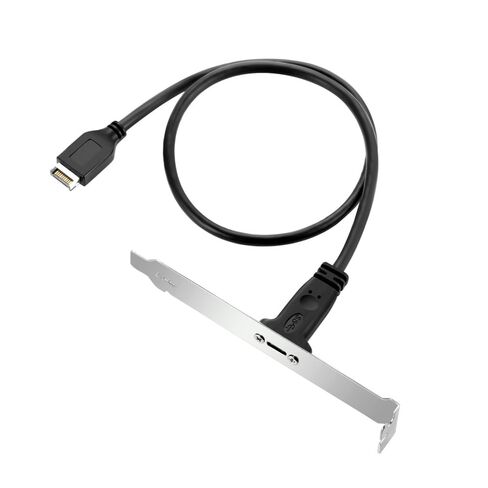 xiwai USB 3.2 Extension Data Cable 20Gbps, IDC Type-E 20Pin to USB-C Type-C Female Front Panel Header Adapter Cord 1.6FT, Flexible Flat FPC Design, Support SSD HDD, Phone, Tablet in Kuwait