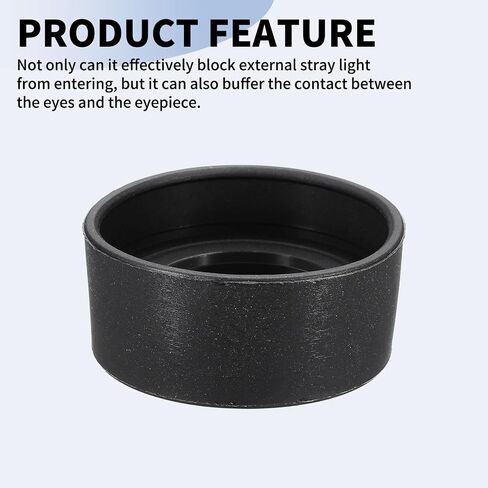 PATIKIL 34-37 mm Eyepiece Eye Cups, 2Pcs Rubber Eyepiece Cover Guard for Stereo Microscope Telescope Aiming Scope, Black in Kuwait