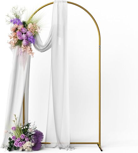 1 Set Portable 7.2FT Gold Metal Balloon Arch Stand for Decor in Kuwait